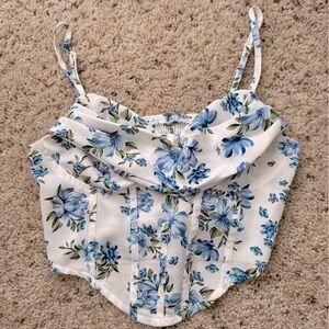 Floral Corset Top | Shein | Size XS 🩵